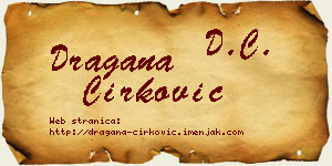 Dragana Ćirković vizit kartica